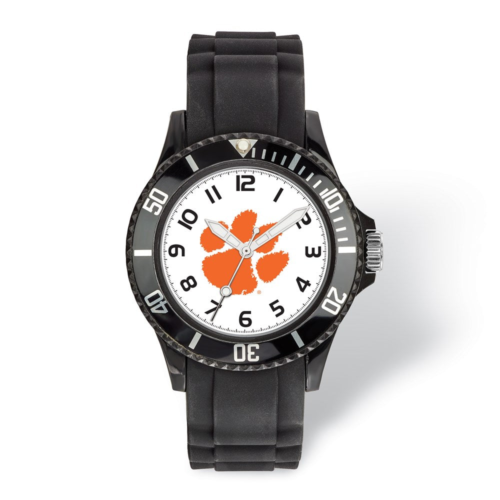 LogoArt Clemson University Scholastic Silicone Strap Quartz Watch QCU170