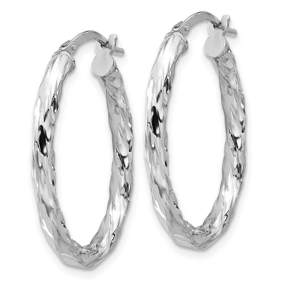 Sterling Silver Rhodium-plated Polished CZ Flower Cluster Post Earrings