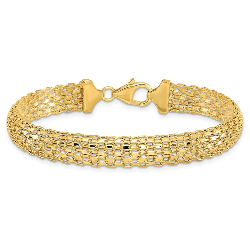 14K Polished Bracelet 7.5  inches
