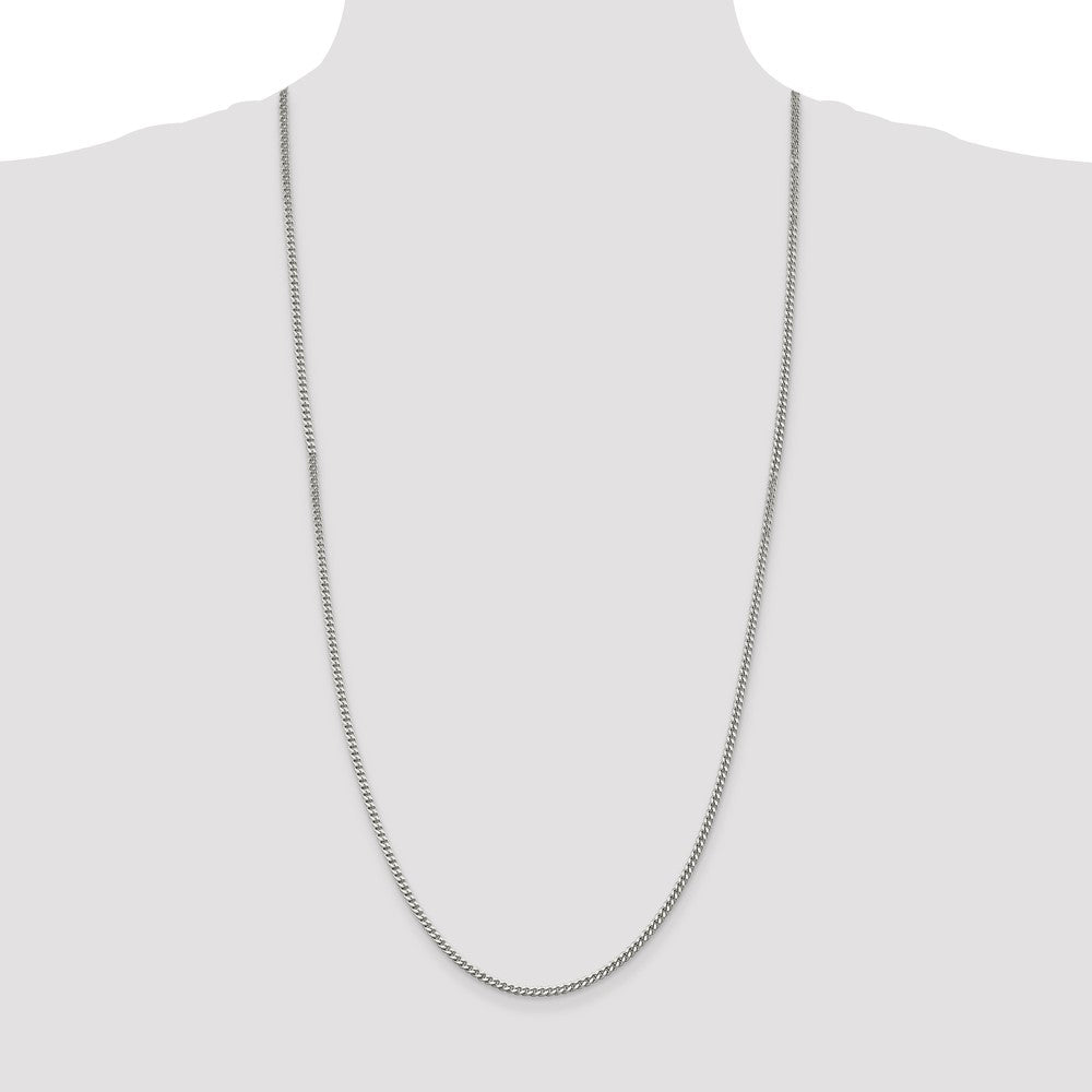 Sterling Silver 3mm Curb Chain 30 Inches