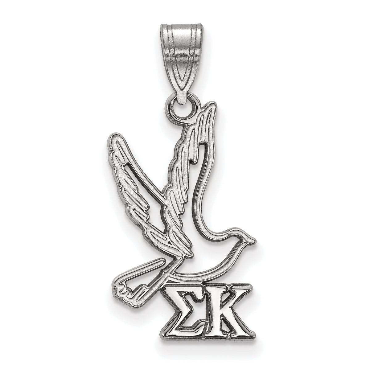 Sterling Silver Official Licensed Greek Sororities Sigma Kappa (??) Medium Pendant