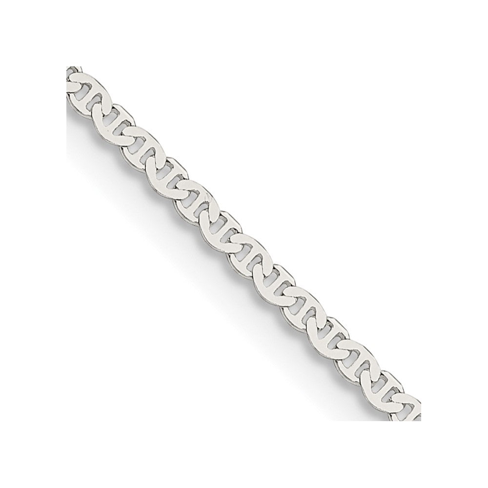 Sterling Silver 1.85mm Flat Anchor Chain 22 Inches
