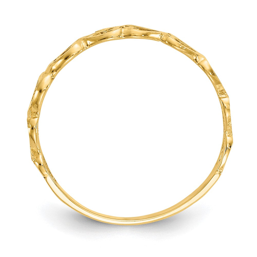 14k Heart Ring Size 6
