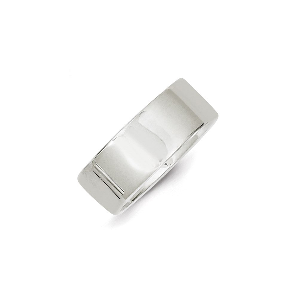 Sterling Silver 8mm Lightweight Flat Size 5 Band