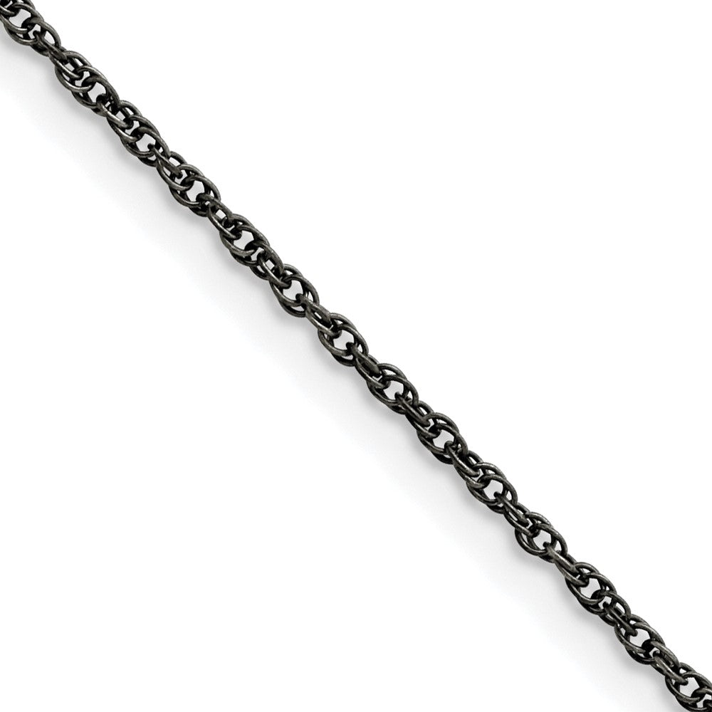 Stainless Steel Oxidized 2mm 20in Fancy Link Chain