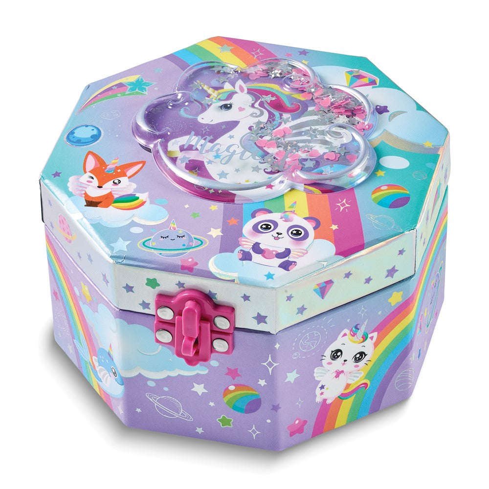 Childrens Musical Glow In The Dark Unicorn Jewelry Box