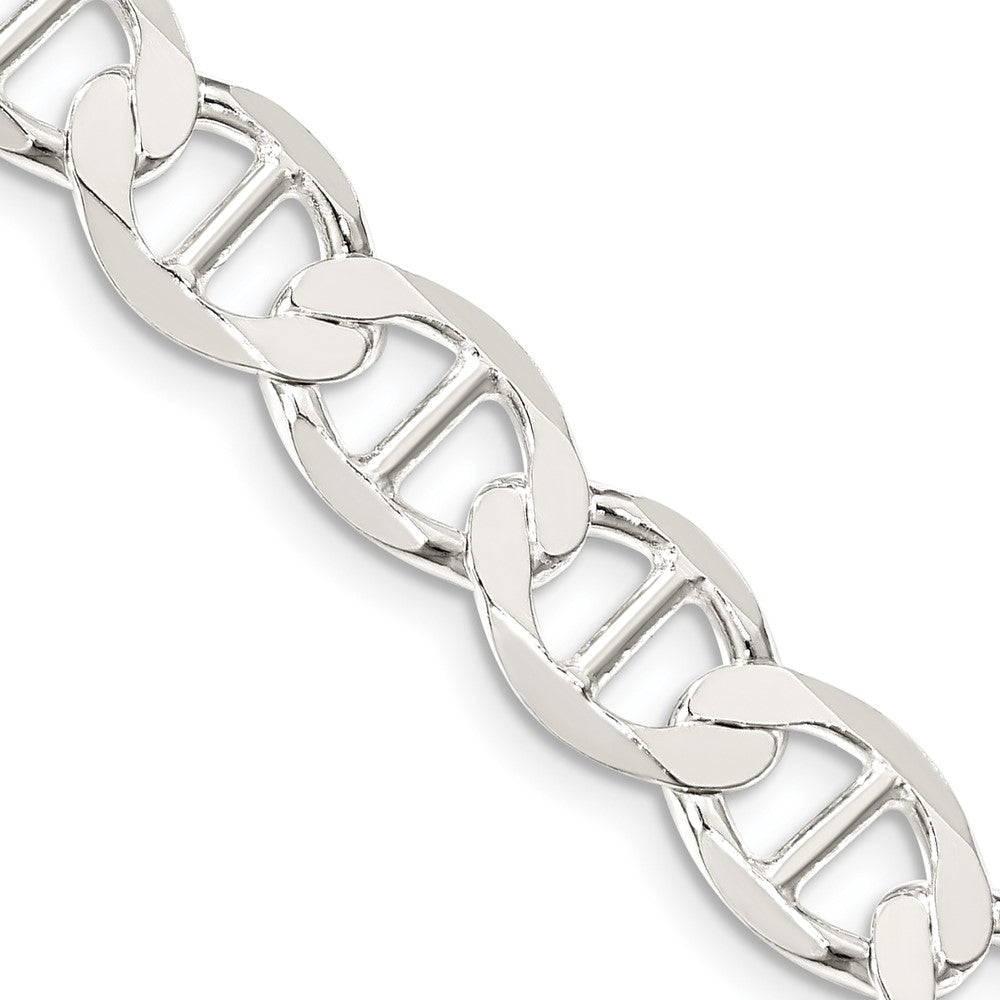 Sterling Silver 8.9mm Flat Anchor Chain 22 Inches