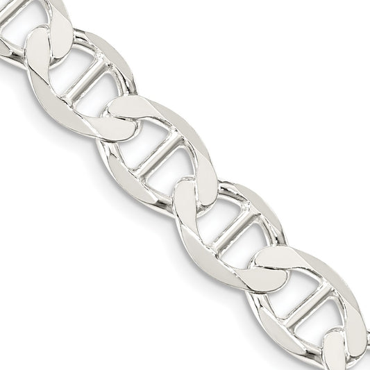 Sterling Silver 8.9mm Flat Anchor Chain 22 Inches