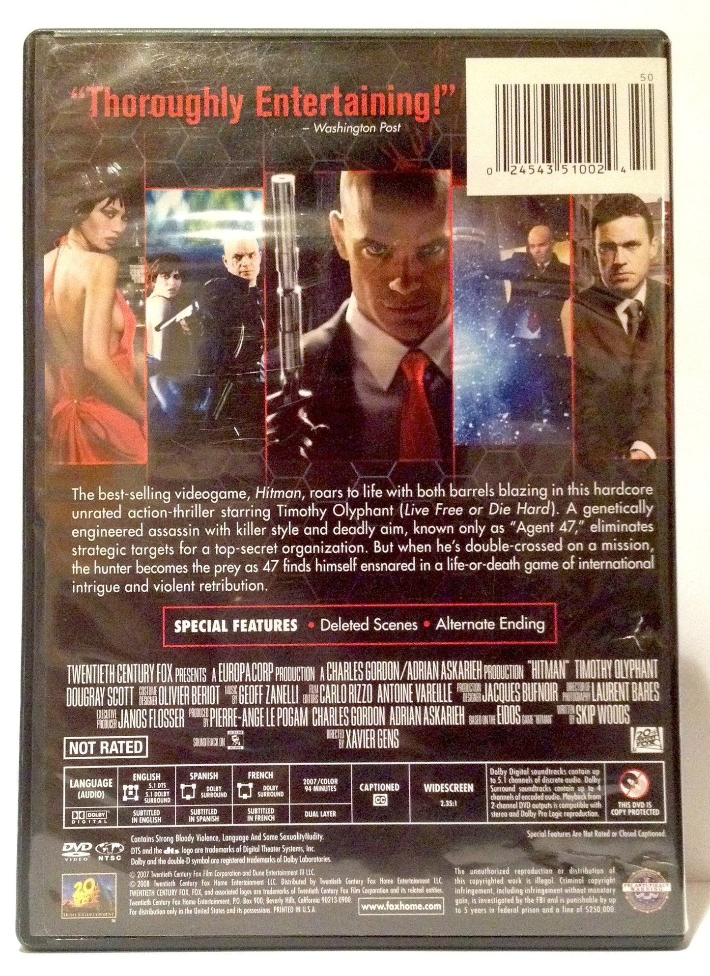 Hitman (Not Rated) (DVD)