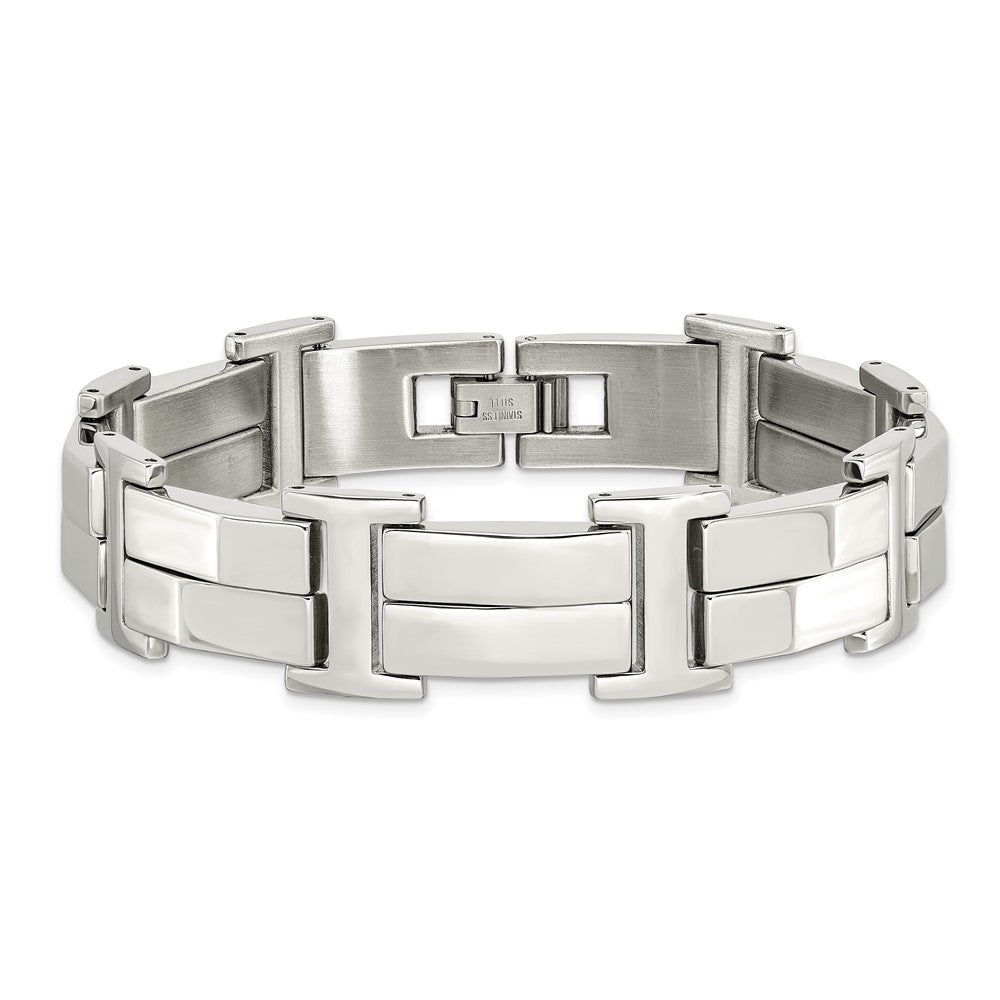 Stainless Steel Polished 8.5in Bracelet 8.5 inches