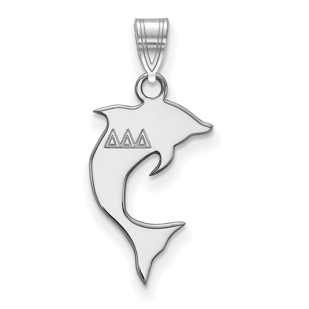 Sterling Silver Official Licensed Greek Sororities Delta Delta Delta (???) Small Pendant