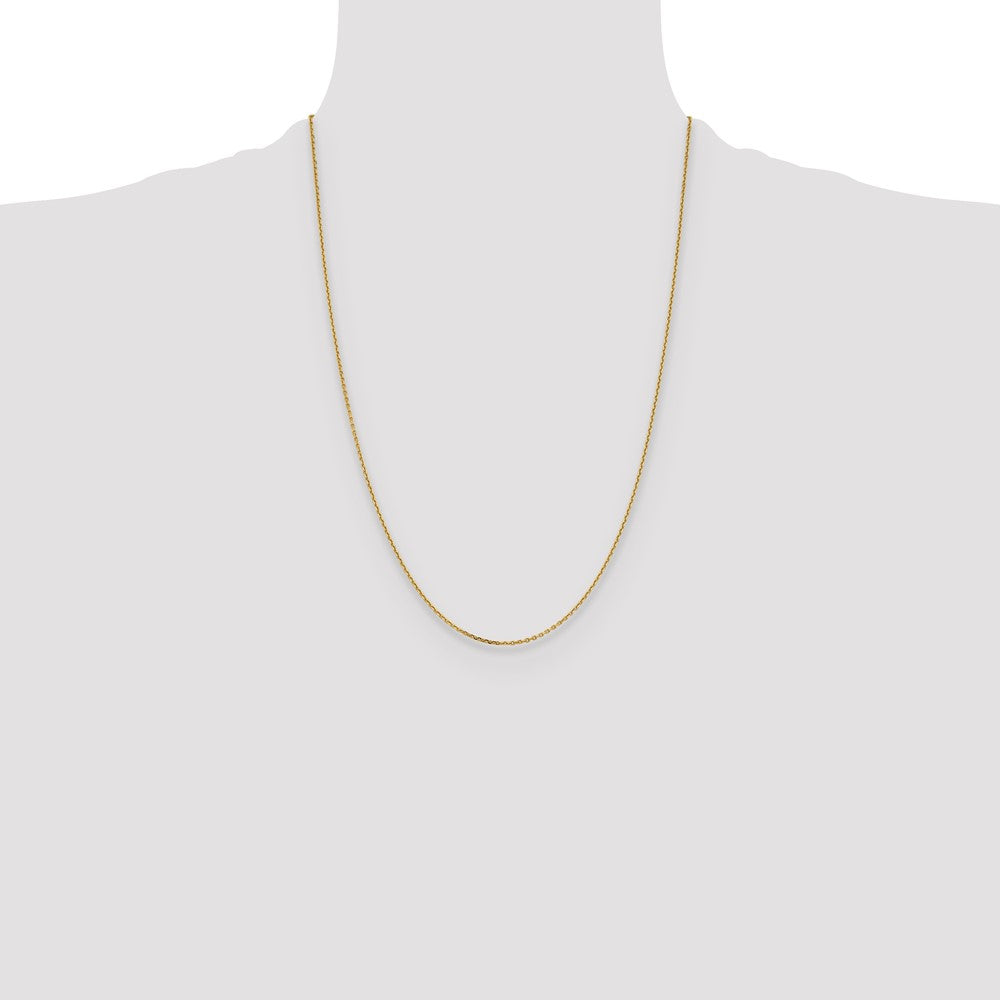 14K 1.4mm D/C Cable Chain