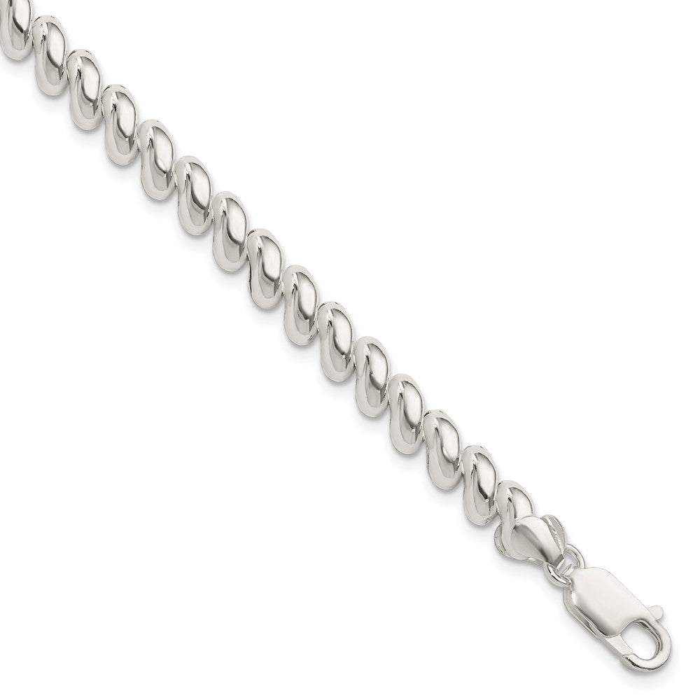 Sterling Silver 7mm San Marco Bracelet 7.5 inches