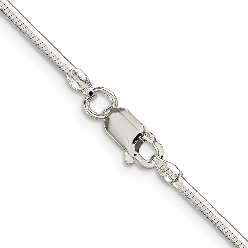 Sterling Silver 1.65mm Octagonal Snake Chain 20 Inches