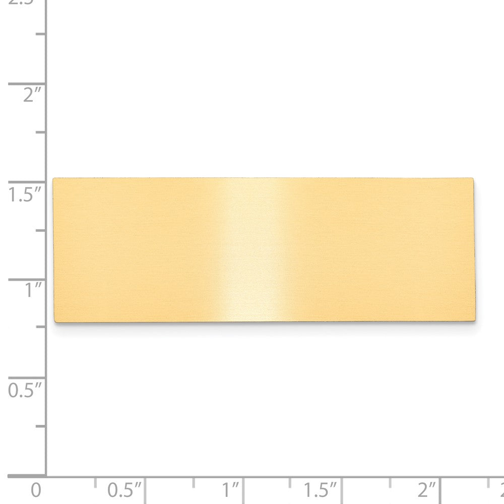 3/4 x 2 1/8 Satin Brass Plates-Set of 6