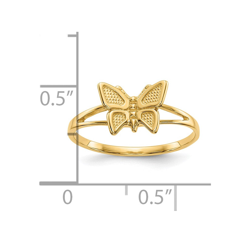 10k Children's Butterfly Ring Size 5