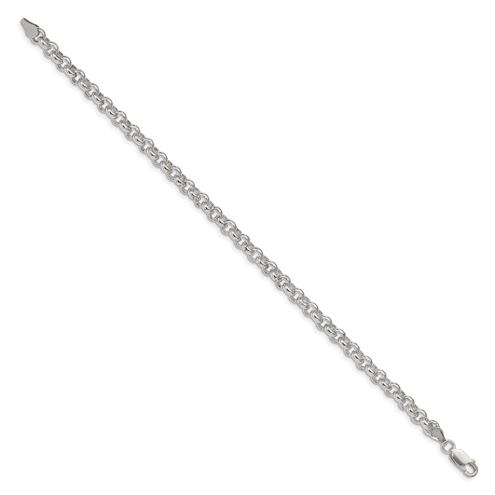 Sterling Silver 5mm Rolo Chain 8.5 inches