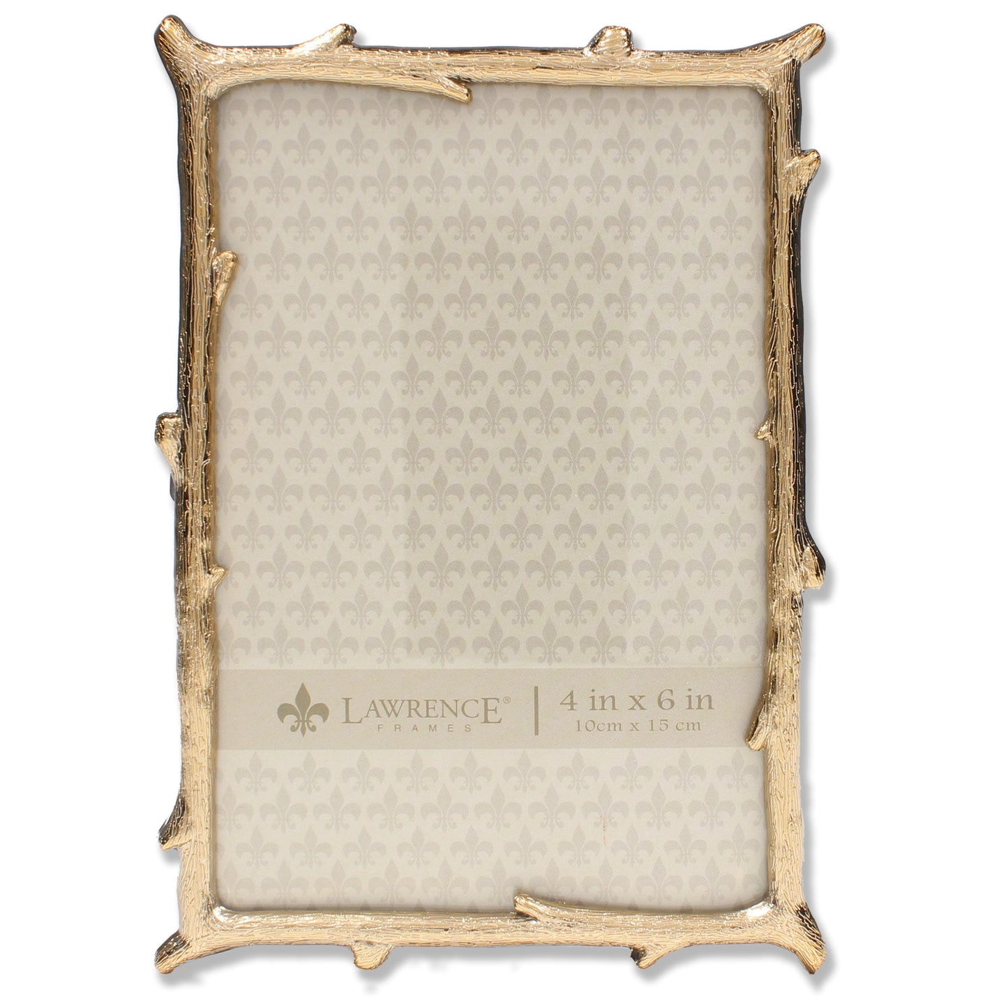 Gold Metal Natural Branch Motif 4x6 Frame - 4x6