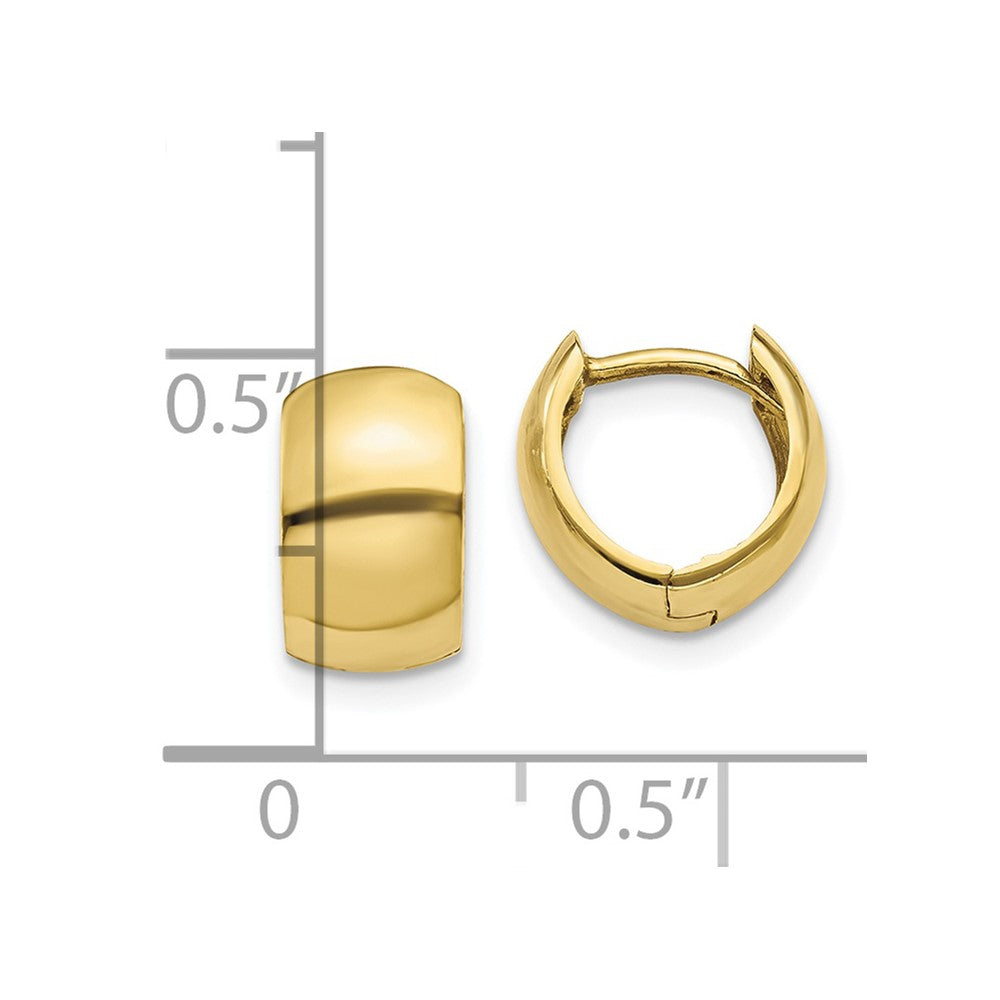 10K Hinged Hoop Earrings