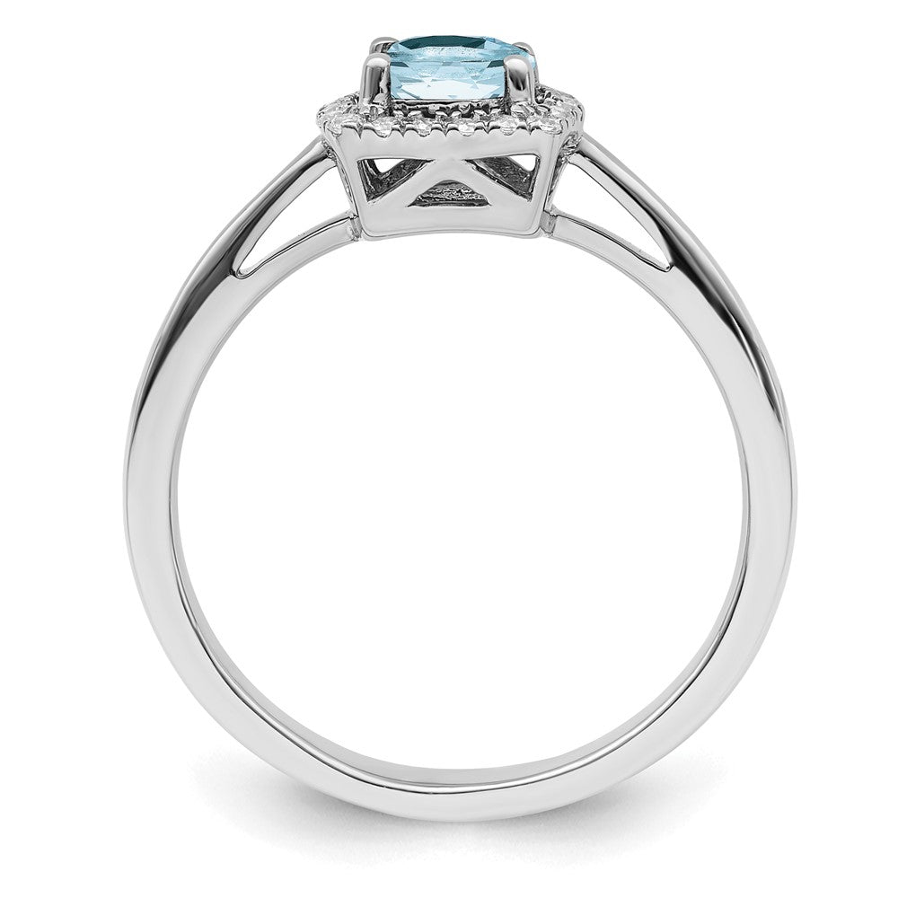 10kw ANT Aqua and Diamond Ring