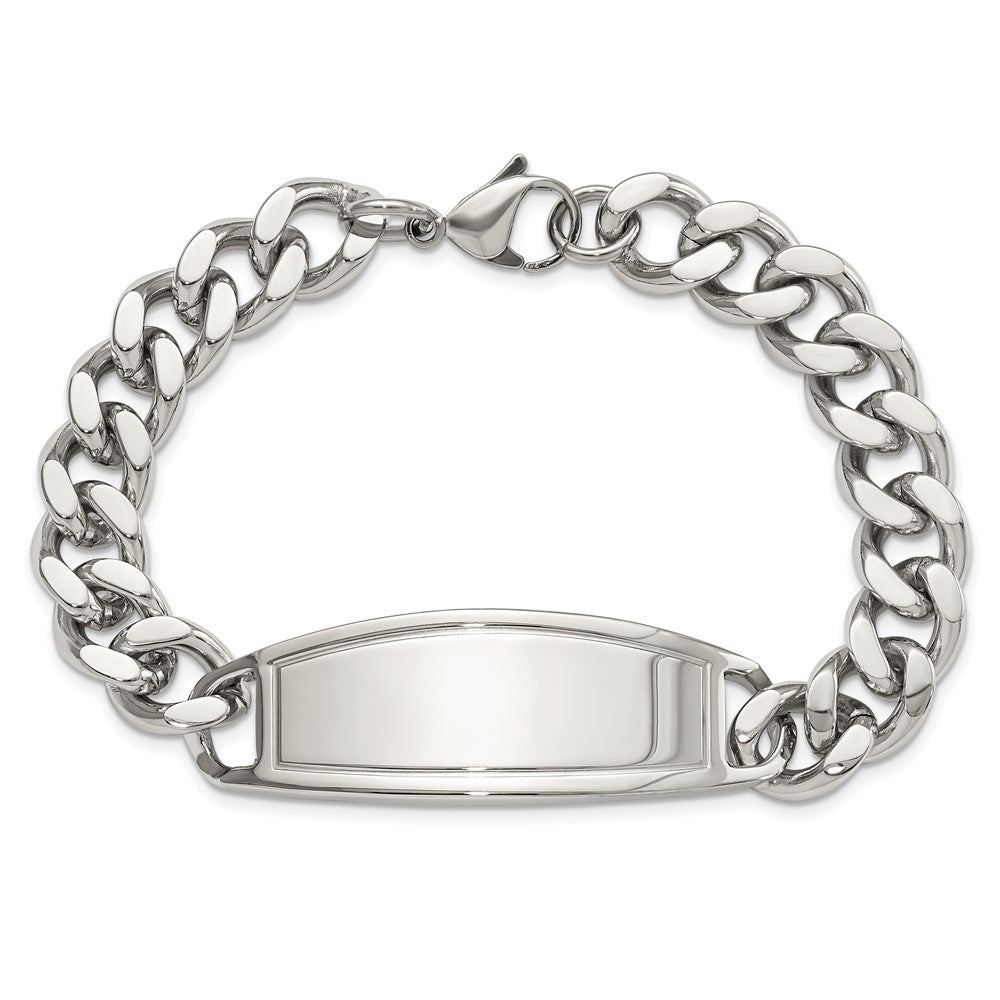 Stainless Steel Polished 8.5in ID Bracelet 8.5 inches