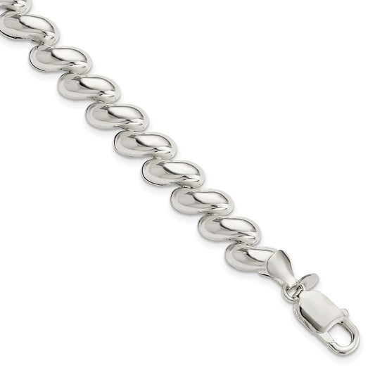 Sterling Silver Fancy Polished San Marco Bracelet 7.5 inches