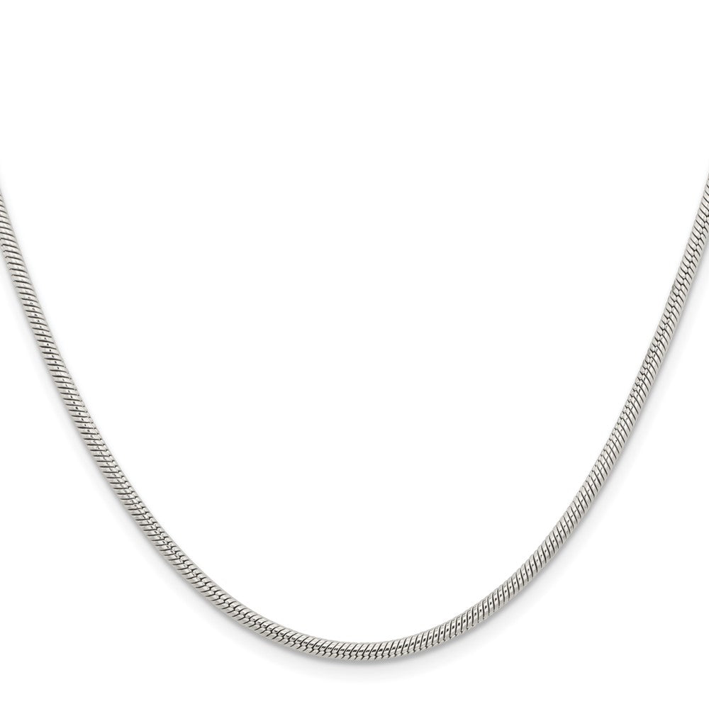 Stainless Steel Polished 2.4mm 24in Snake Chain