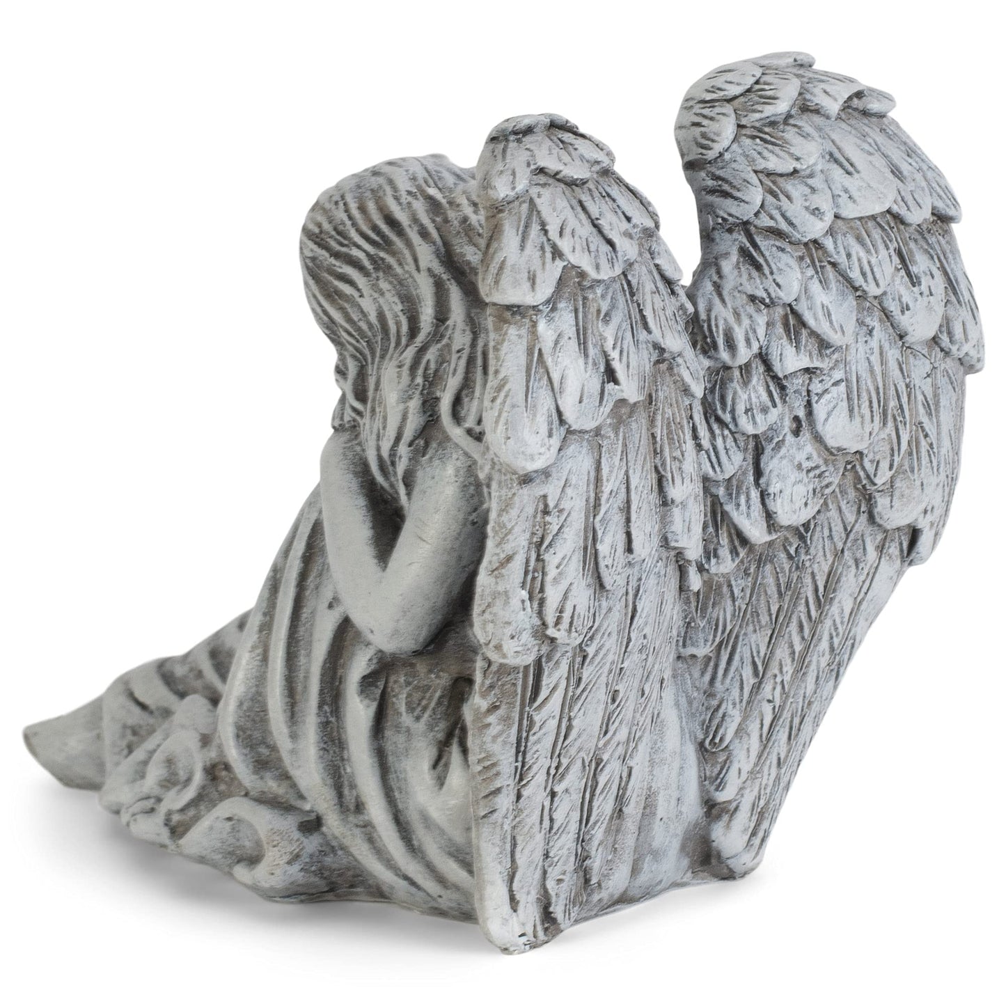 Weathered Angel Gone From Our Arms 4 inch Resin Decorative Tabletop Figurine