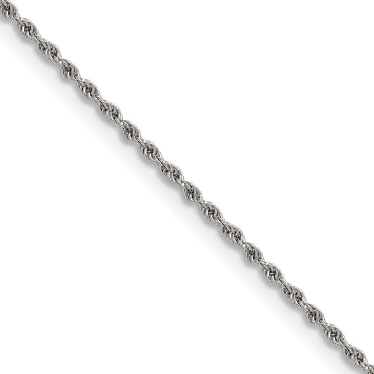 Chisel Stainless Steel Polished 1.5mm 20 inch Rope Chain
