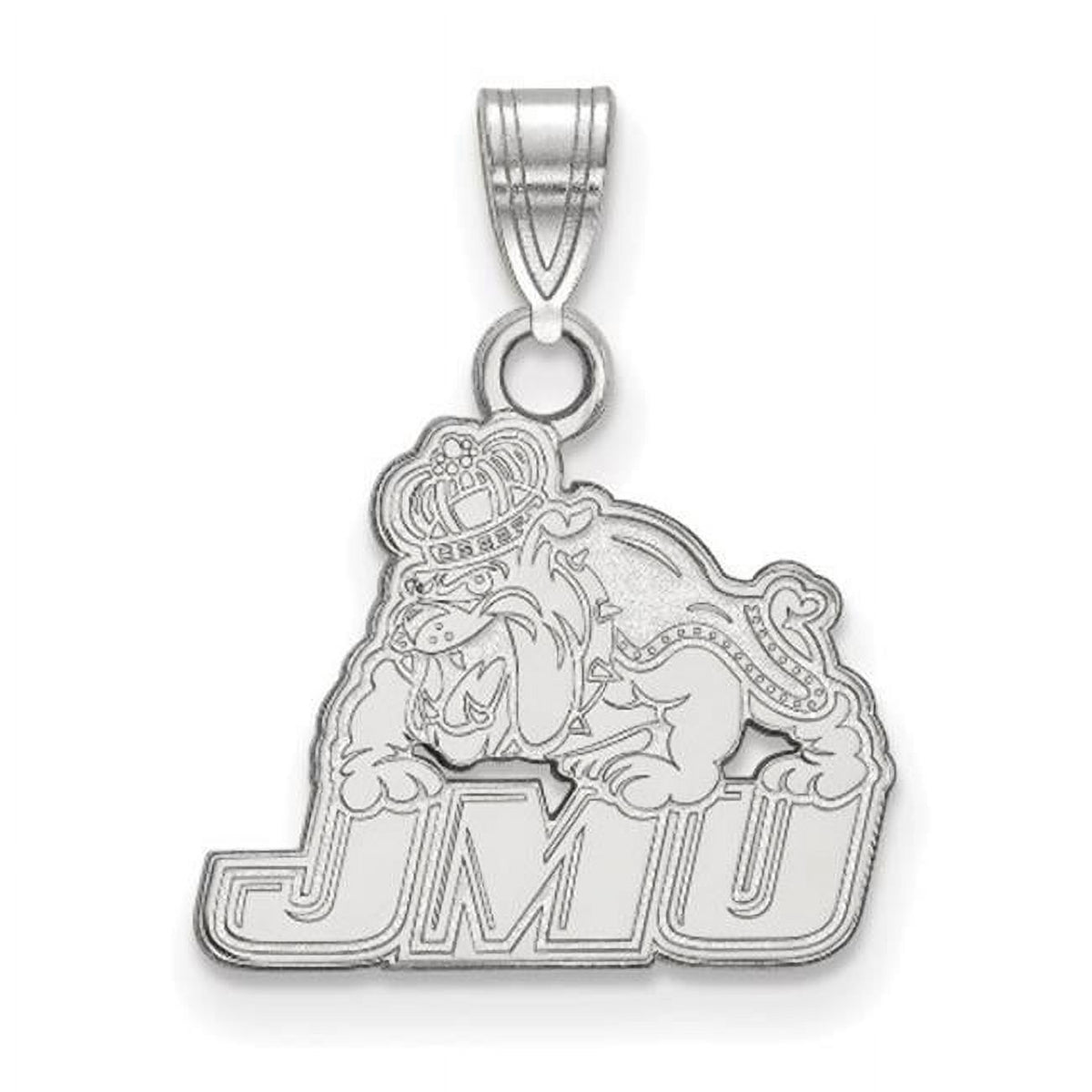 Sterling Silver James Madison U Small Logo Pendant