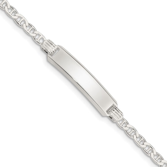 Sterling Silver Children's ID Bracelet 6 inches