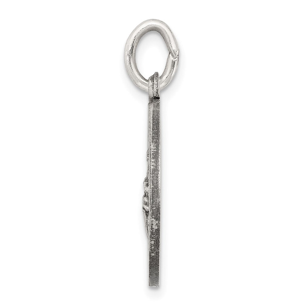 Sterling Silver Antiqued De La Providencia Medal