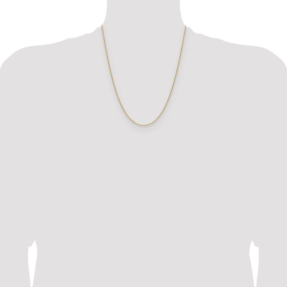 14K 1.5mm D/C Square Cable Chain