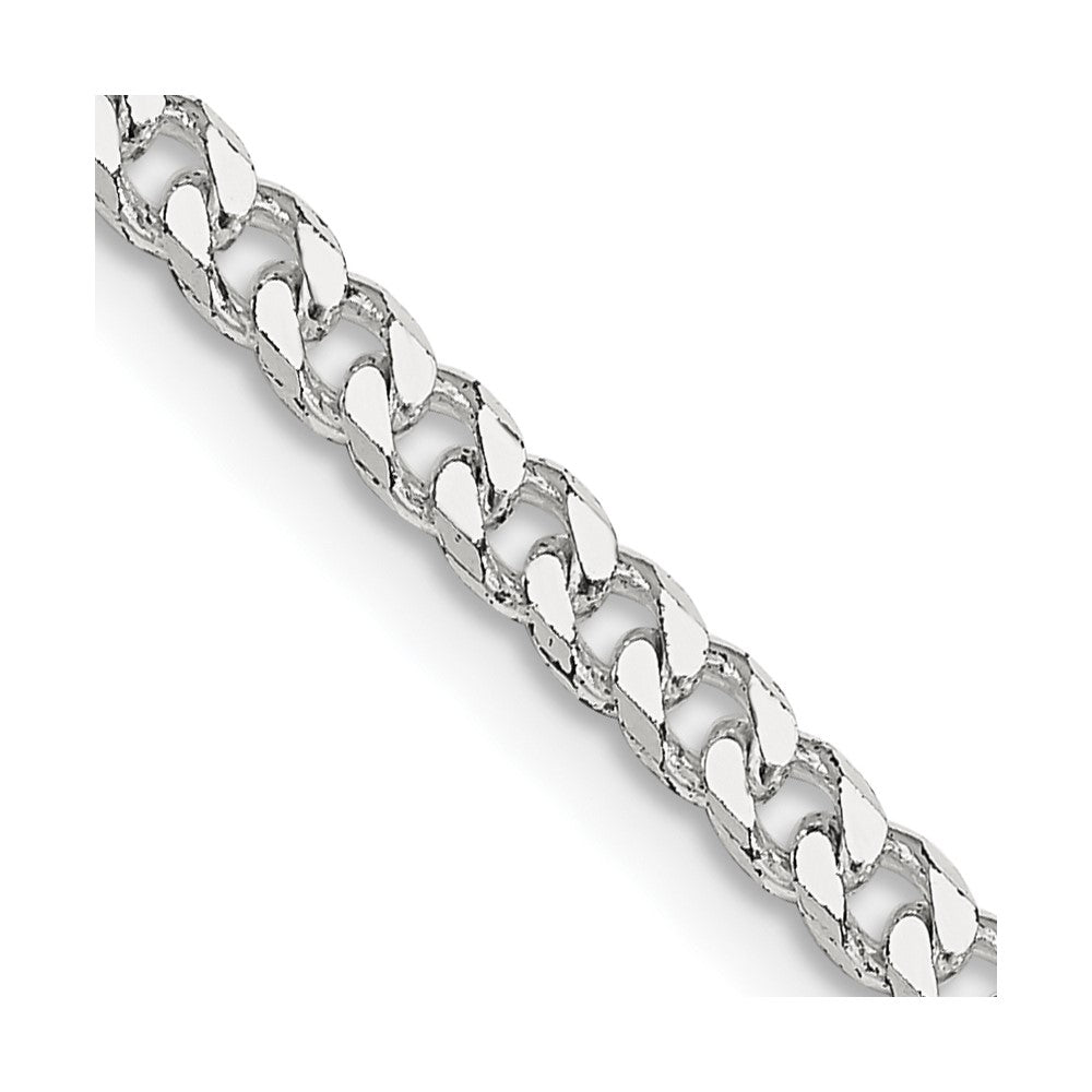 Sterling Silver Polished 3.15mm Curb Chain 26 Inches