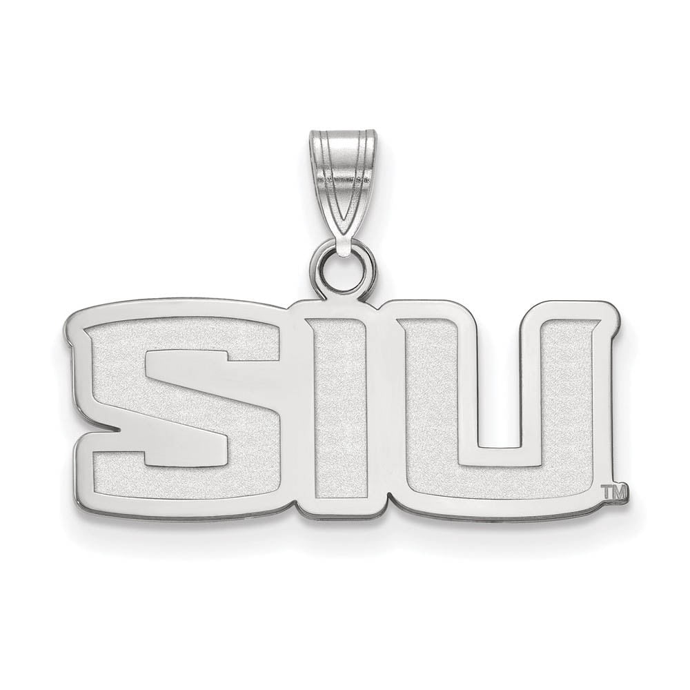 LogoArt Sterling Silver Southern Illinois University Small Pendant Necklace