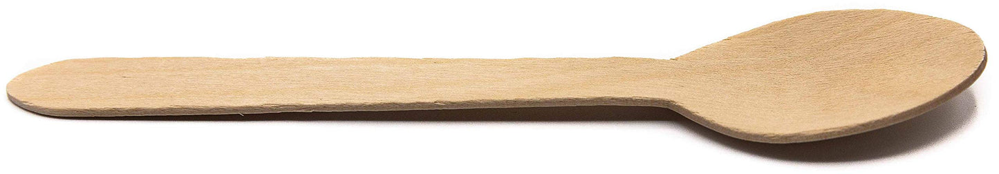 150-Piece Disposable Eco-friendly Wooden Spoons QGM22664