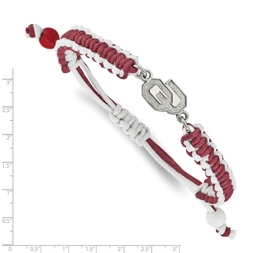 Women's Oklahoma Sooners Stainless Steel Color Bracelet
