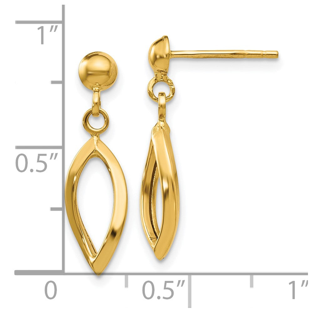 10k Post Dangle Earrings