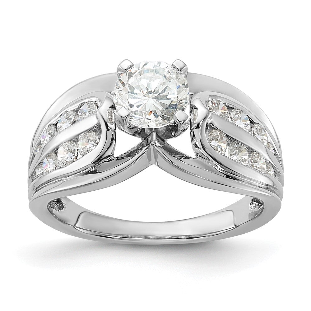 Sterling Silver Rhodium-plated Diamonore Ring