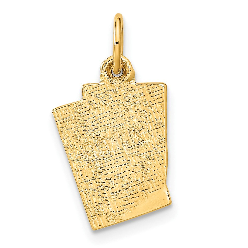 14k Enameled Blackjack Playing Cards Charm