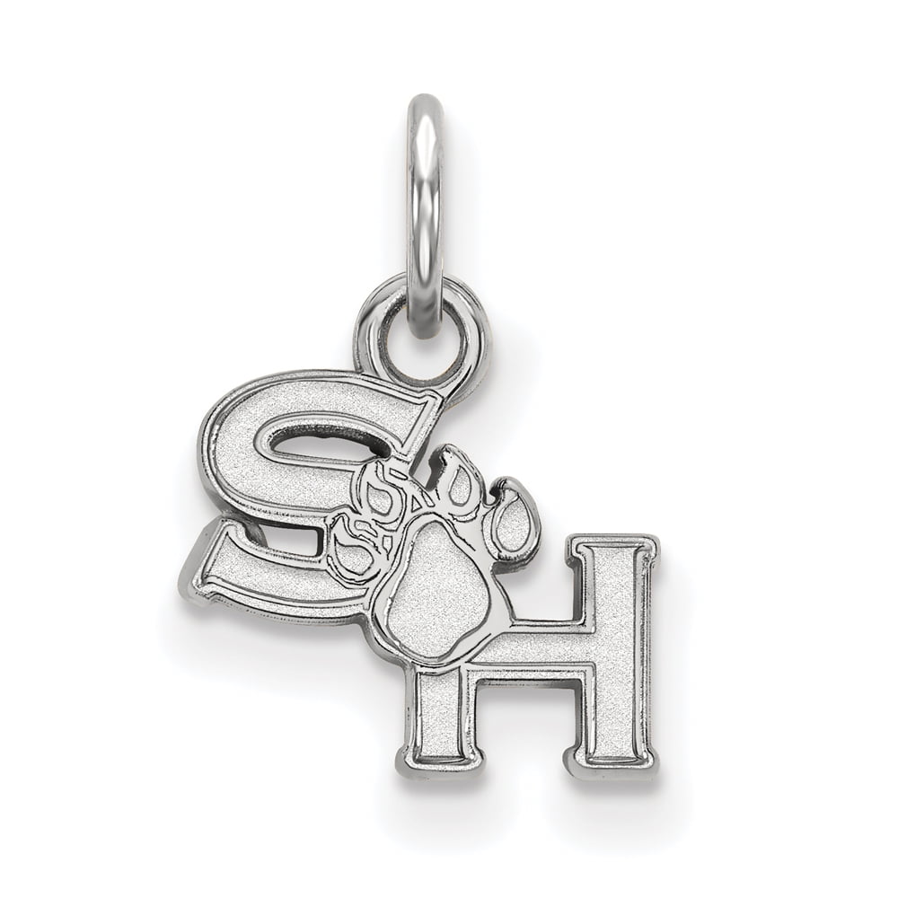 Sterling Silver Official Licensed Collegiate Sam Houston State University (SHSU) XS Pendant
