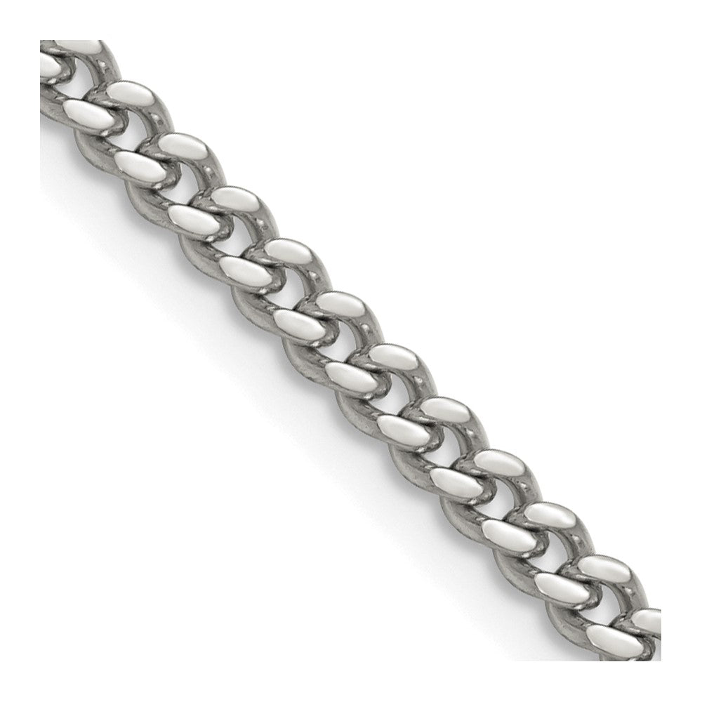 Stainless Steel Polished 4mm 30in Curb Chain