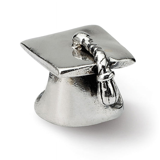 Sterling silver Reflections Graduation Cap Bead