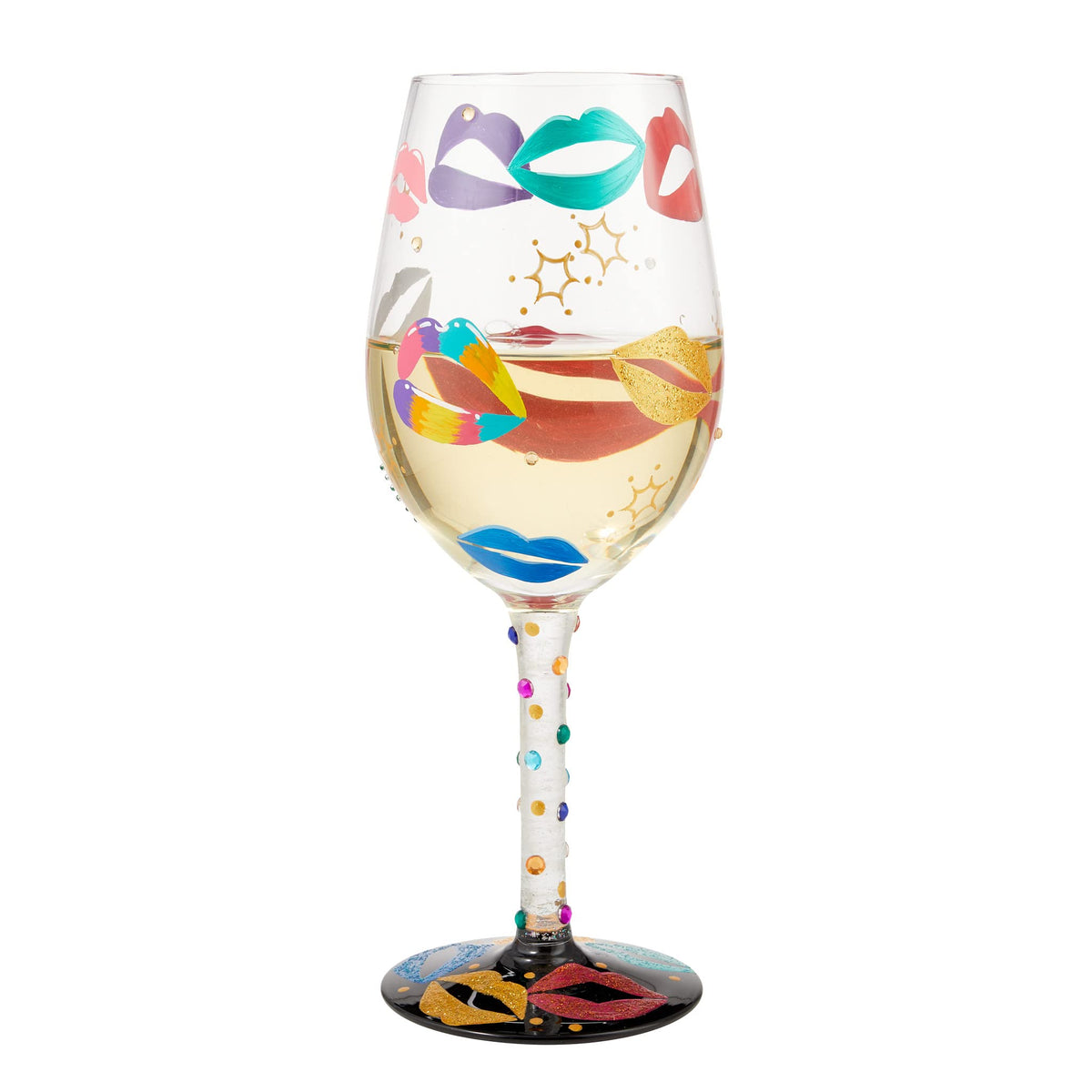 Lolita Made For Kissing Wine Glass