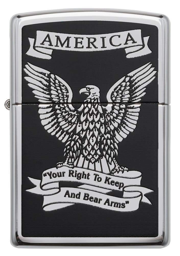 Zippo Eagle High Polish Chrome Pocket Lighter