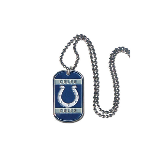 NFL Colts 36 inch Dogtag Chain Necklace