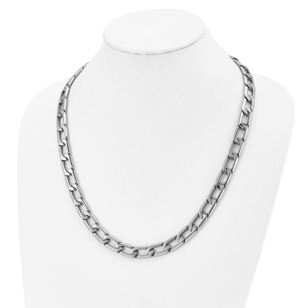 Stainless Steel Polished Open Link 24in Necklace
