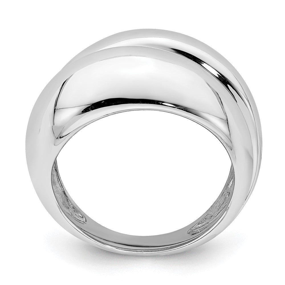 Sterling Silver Rhodium Plated Ring