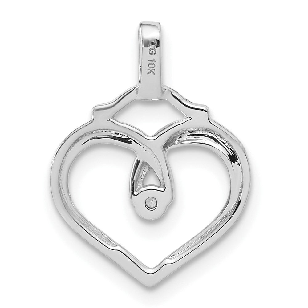 10kw Diamond Heart Pendant