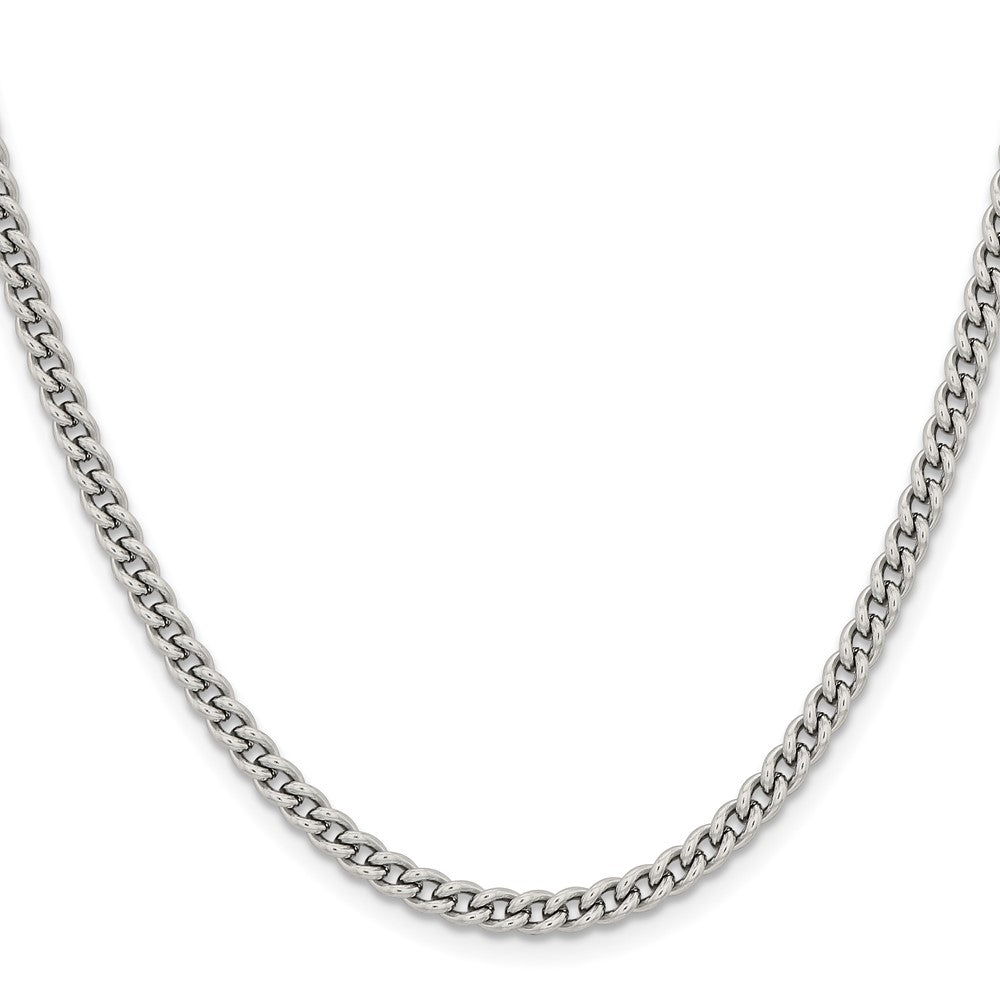 Stainless Steel Polished 4mm 20in Round Curb Chain